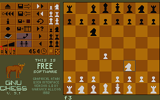 GNU Chess atari screenshot